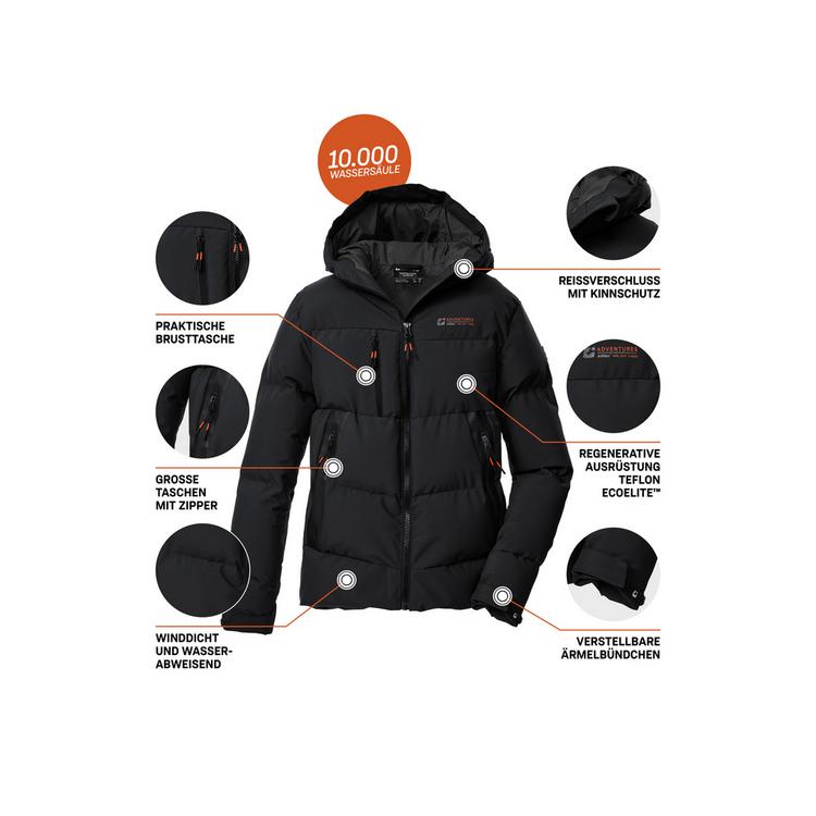 KILLTEC KILLTEC KOW 239 BYS QLTD JCKT Softshelljacke Kinder - Schwarz01111 - 3 | SportScheck