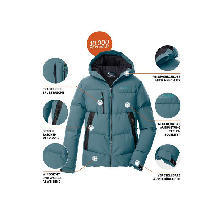 KILLTEC KILLTEC KOW 239 BYS QLTD JCKT Softshelljacke Kinder - Gr&uuml;n2040 - 3 | SportScheck