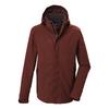 KILLTEC Funktionsjacke mit abzippbarer Kapuze Funktionsjacke Herren - Rot