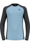 Odlo NATURAL PERFORMANCE PW 150 Funktionsshirt Herren - provincial blue - dark grey melange(21111)