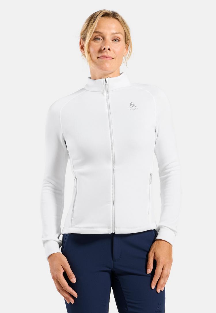 Odlo Odlo Berra Mid Layer Full-Zip Fleecejacke Damen - white(10000) - 0 | SportScheck