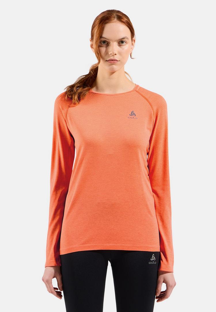 Odlo Odlo ESSENTIAL SEAMLESS Laufshirt Damen - living coral melange(37804) - 0 | SportScheck