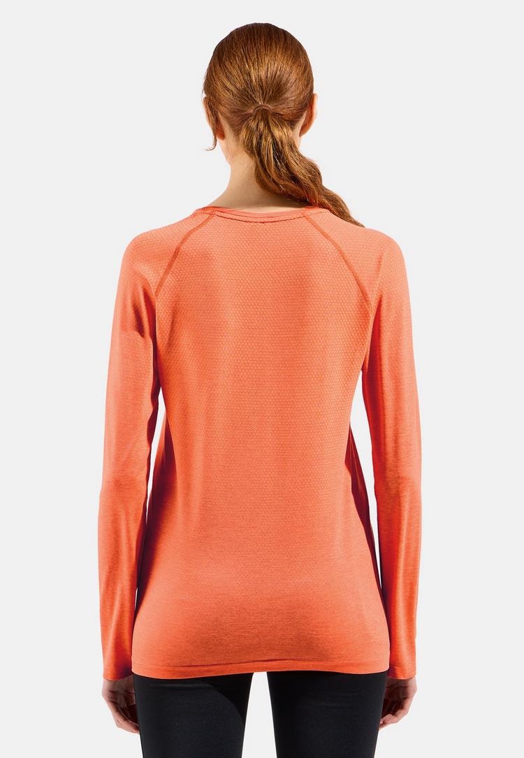 Odlo Odlo ESSENTIAL SEAMLESS Laufshirt Damen - living coral melange(37804) - 1 | SportScheck