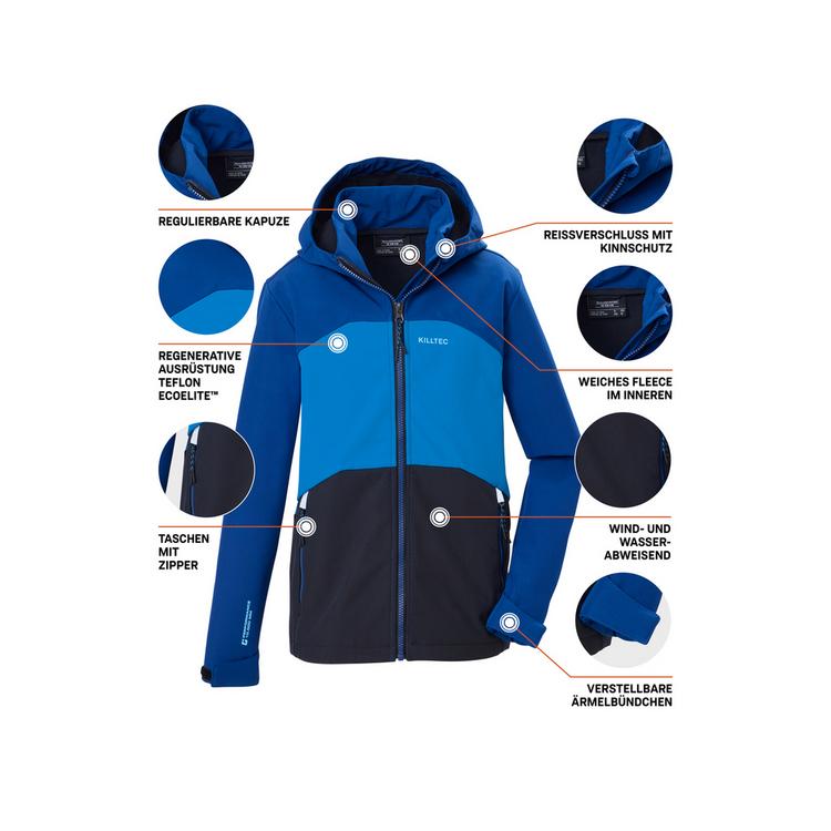 KILLTEC KILLTEC Softshelljacke mit Kapuze Softshelljacke Kinder - Marine329 - 3 | SportScheck