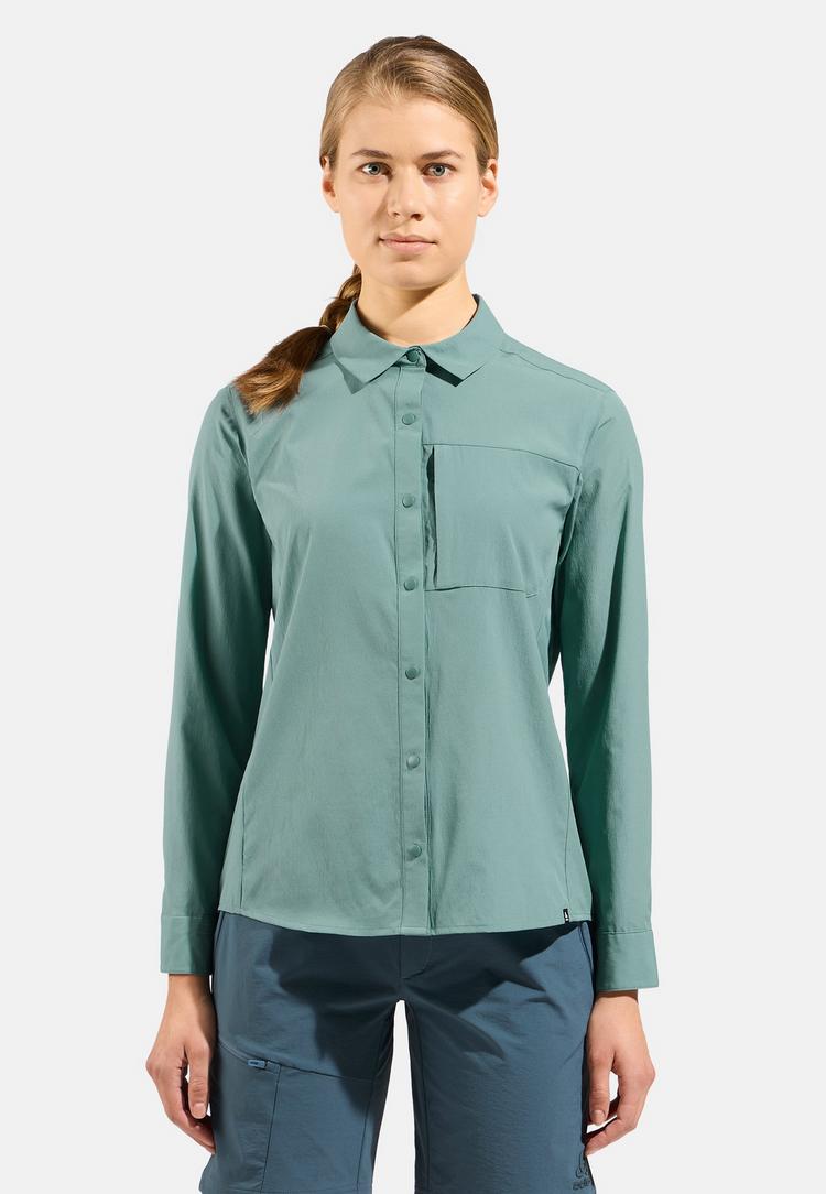 Odlo Odlo Essentials Langarm-Wanderhemd Funktionsbluse Damen - arctic(40259) - 0 | SportScheck