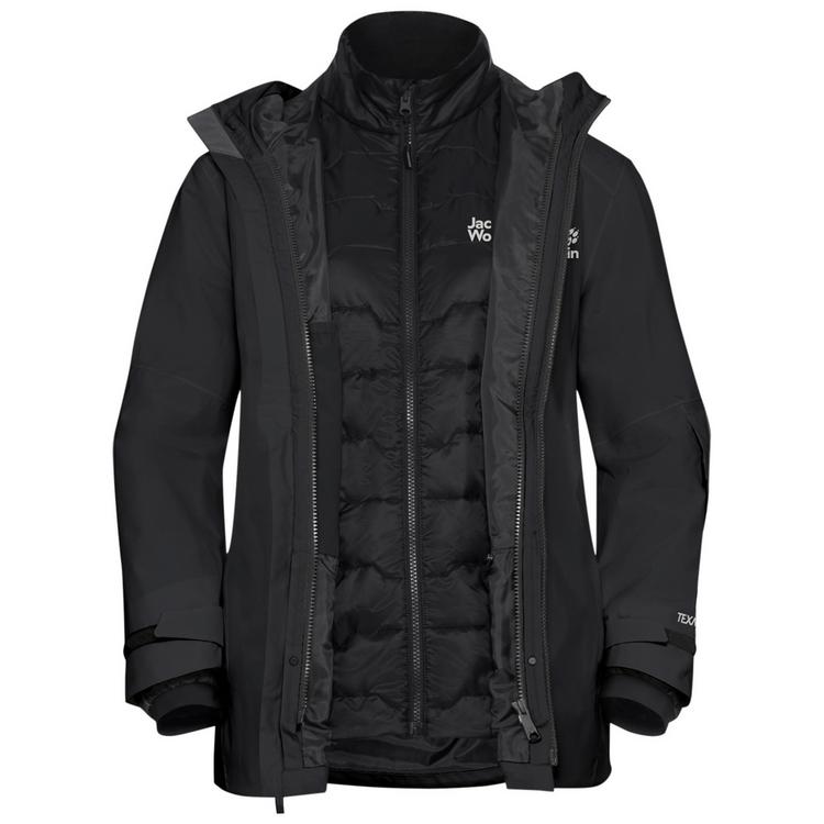 Jack Wolfskin Jack Wolfskin FLOWLINE 3IN1 JKT W Skijacke Damen - black - 0 | SportScheck