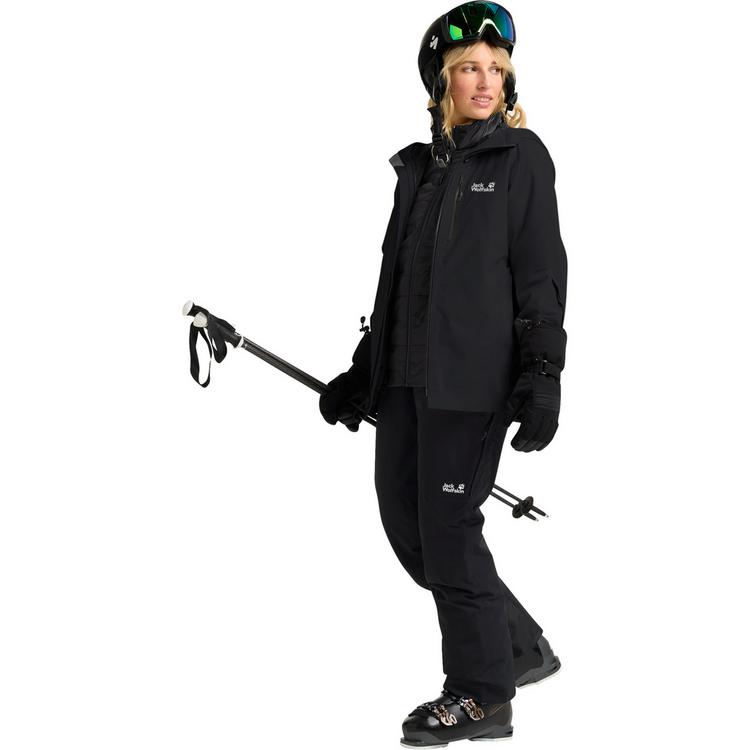 Jack Wolfskin Jack Wolfskin FLOWLINE 3IN1 JKT W Skijacke Damen - black - 1 | SportScheck