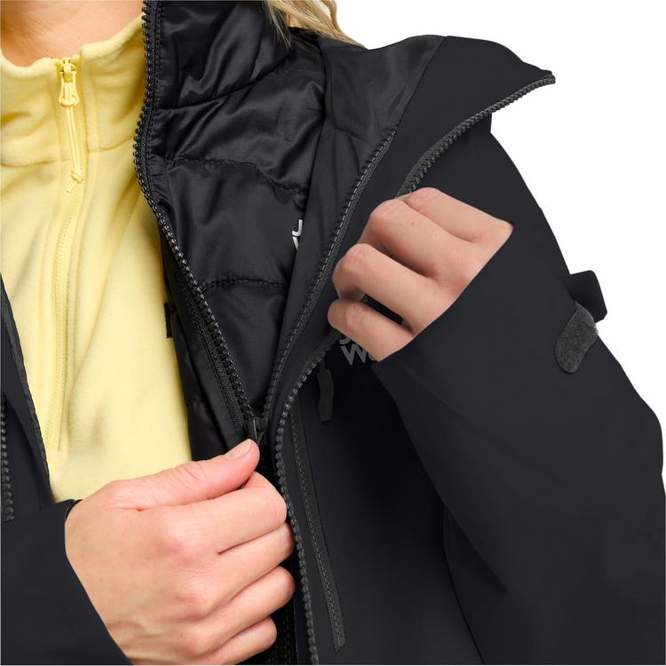 Jack Wolfskin Jack Wolfskin FLOWLINE 3IN1 JKT W Skijacke Damen - black - 2 | SportScheck
