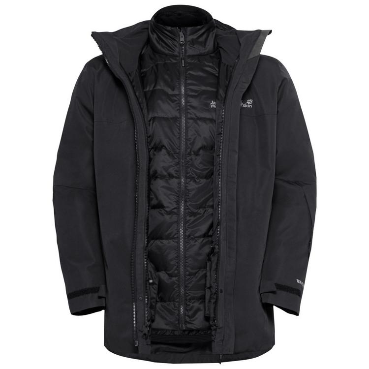 Jack Wolfskin Jack Wolfskin FLOWLINE 3IN1 JKT M Funktionsjacke Herren - black - 0 | SportScheck