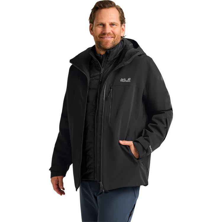 Jack Wolfskin Jack Wolfskin FLOWLINE 3IN1 JKT M Funktionsjacke Herren - black - 1 | SportScheck