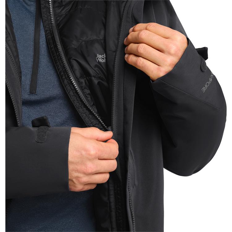 Jack Wolfskin Jack Wolfskin FLOWLINE 3IN1 JKT M Funktionsjacke Herren - black - 0 | SportScheck