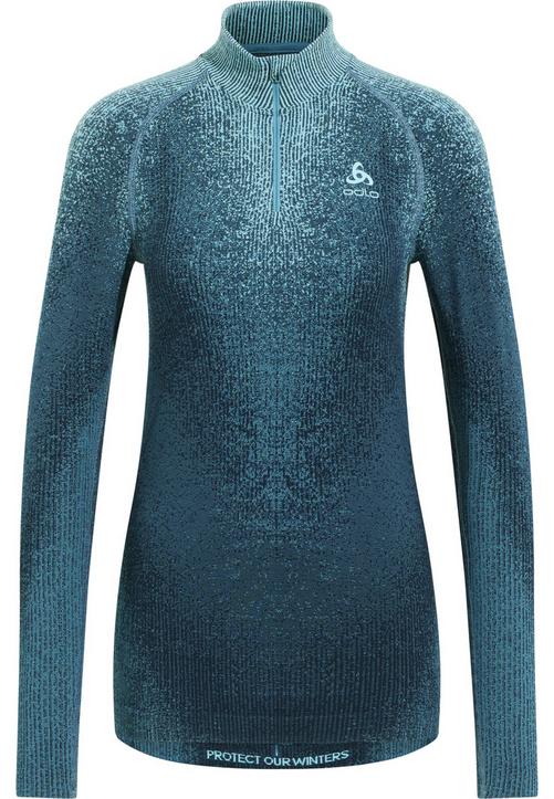Odlo Blackcomb Base Layer Half Zip Funktionsshirt Damen