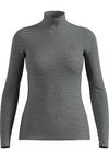 Odlo Merino 200 Base Layer Half-Zip Funktionsshirt Damen - odlo steel grey melange(10183)