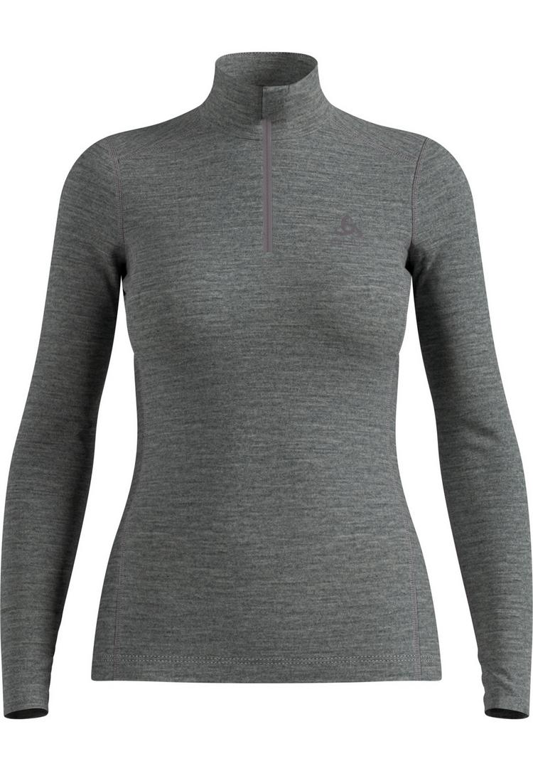 Odlo Odlo Merino 200 Base Layer Half-Zip Funktionsshirt Damen - odlo steel grey melange(10183) - 0 | SportScheck