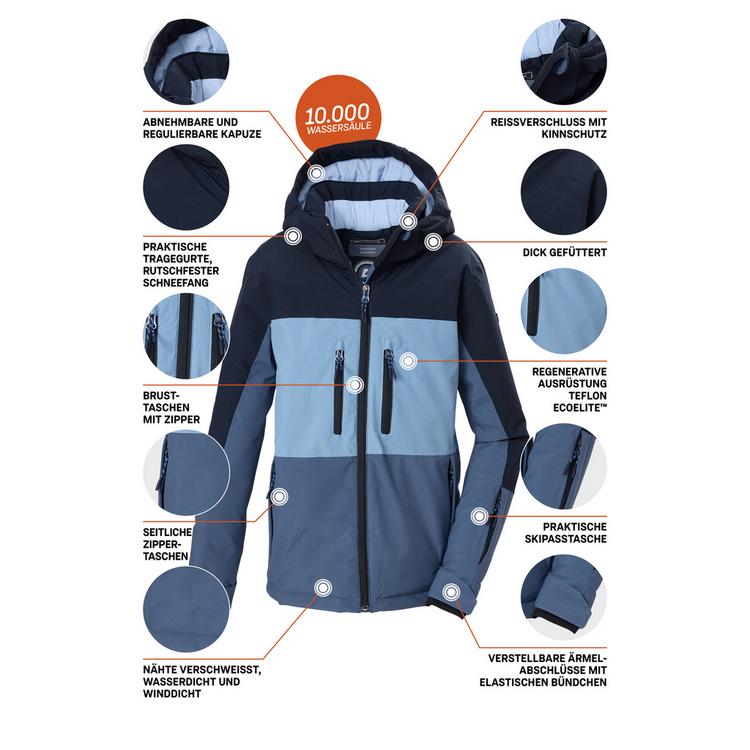 KILLTEC KILLTEC Funktionsjacke mit abnehmbarer Kapuze Softshelljacke Kinder - Schwarz01106 - 3 | SportScheck