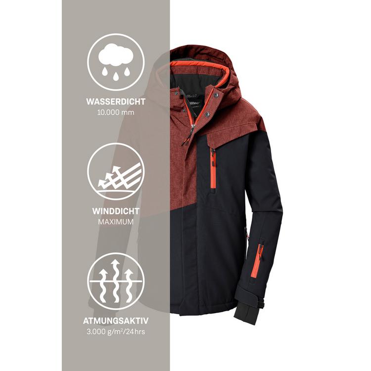 KILLTEC KILLTEC Skijacke mit Kapuze Skijacke Kinder - Kastanie - 4 | SportScheck