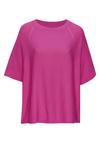 Vivance by Lascana Kurzarmshirt T-Shirt Damen - fuchsia
