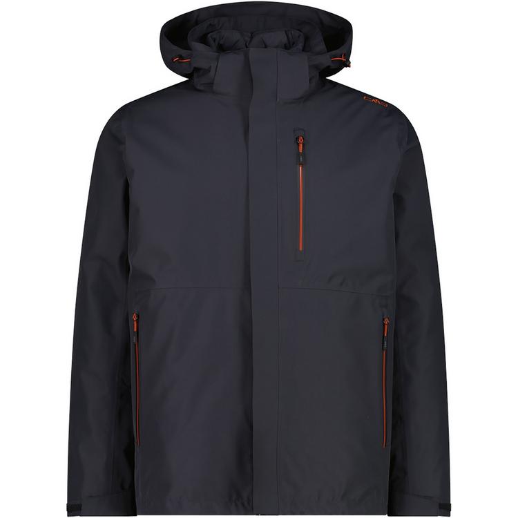 CMP CMP MAN JACKET ZIP HOOD DETACHABLE INN. Funktionsjacke Herren - Anthrazit0530 - 0 | SportScheck