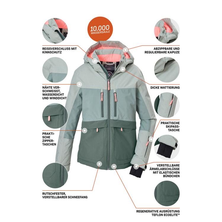 KILLTEC KILLTEC Funktionsjacke mit abnehmbarer Kapuze Softshelljacke Kinder - Gr&uuml;n2099 - 3 | SportScheck