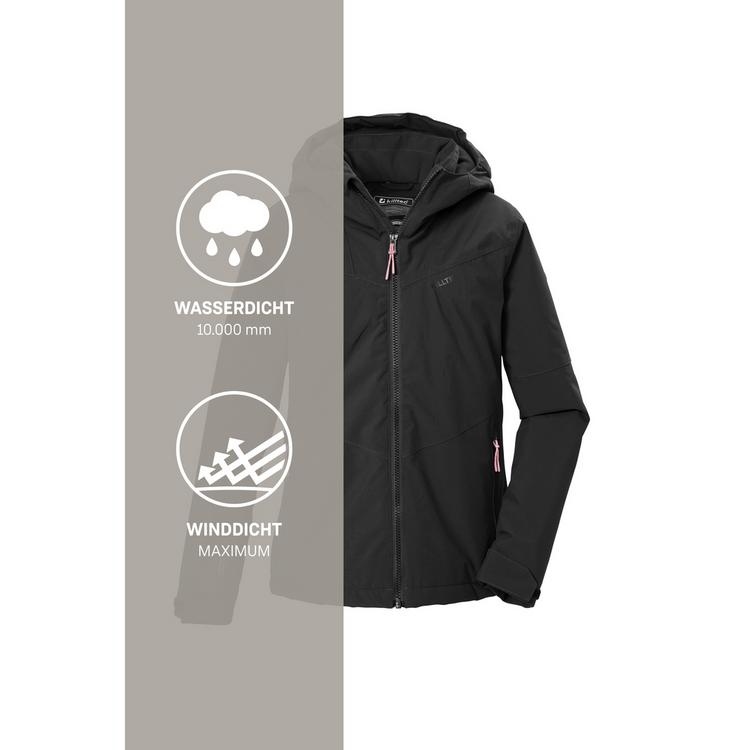 KILLTEC KILLTEC Funktionsjacke mit Kapuze Softshelljacke Kinder - Schwarz0110 - 4 | SportScheck