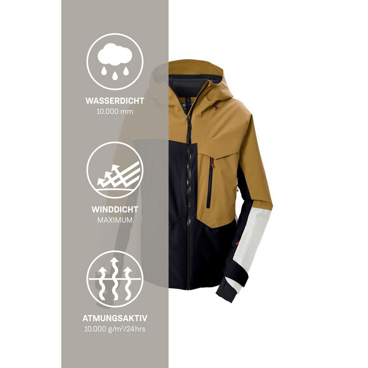 KILLTEC KILLTEC Funktionsjacke mit Kapuze und Schneefang Skijacke Herren - Schwarz01106 - 4 | SportScheck