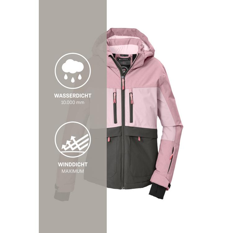 KILLTEC KILLTEC Funktionsjacke mit abnehmbarer Kapuze Softshelljacke Kinder - Rose4011 - 4 | SportScheck