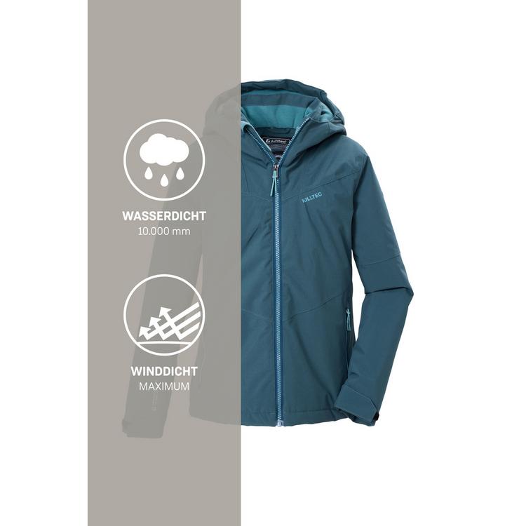 KILLTEC KILLTEC Funktionsjacke mit Kapuze Softshelljacke Kinder - Petrol2510 - 4 | SportScheck