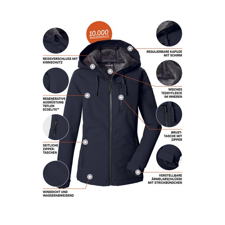 G.I.G.A. DX by killtec G.I.G.A. DX by killtec Softshelljacke mit Kapuze Softshelljacke Damen - Blau3044 - 3 | SportScheck