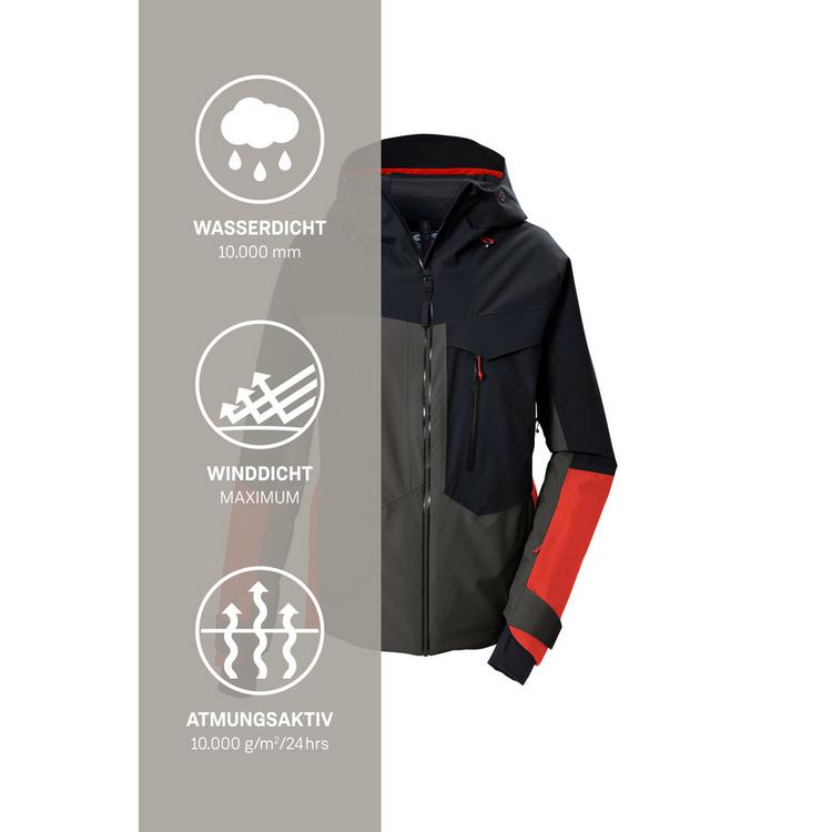 KILLTEC KILLTEC Funktionsjacke mit Kapuze und Schneefang Skijacke Herren - Gr&uuml;n2050 - 4 | SportScheck