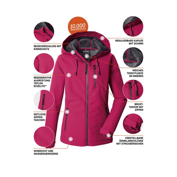G.I.G.A. DX by killtec G.I.G.A. DX by killtec Softshelljacke mit Kapuze Softshelljacke Damen - Rose4016 - 3 | SportScheck