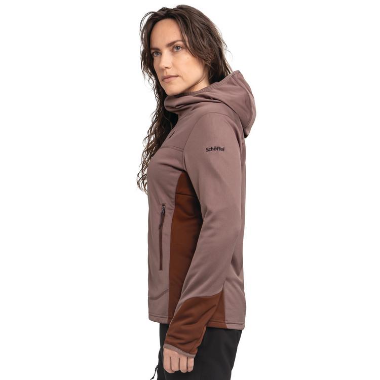 Sch&ouml;ffel Sch&ouml;ffel Hiking Fleece Hoody Style Milagle WMS Fleecejacke Damen - 3905 - braun - 5 | SportScheck