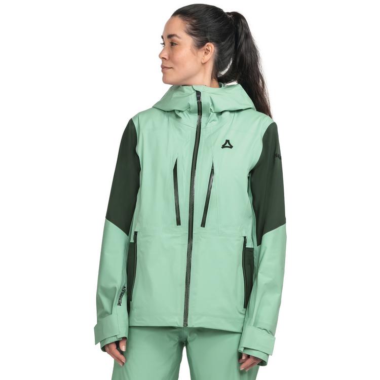 Sch&ouml;ffel Sch&ouml;ffel Shell Jk Style Lufeld WMS Skijacke Damen - 6305 - gr&uuml;n - 0 | SportScheck