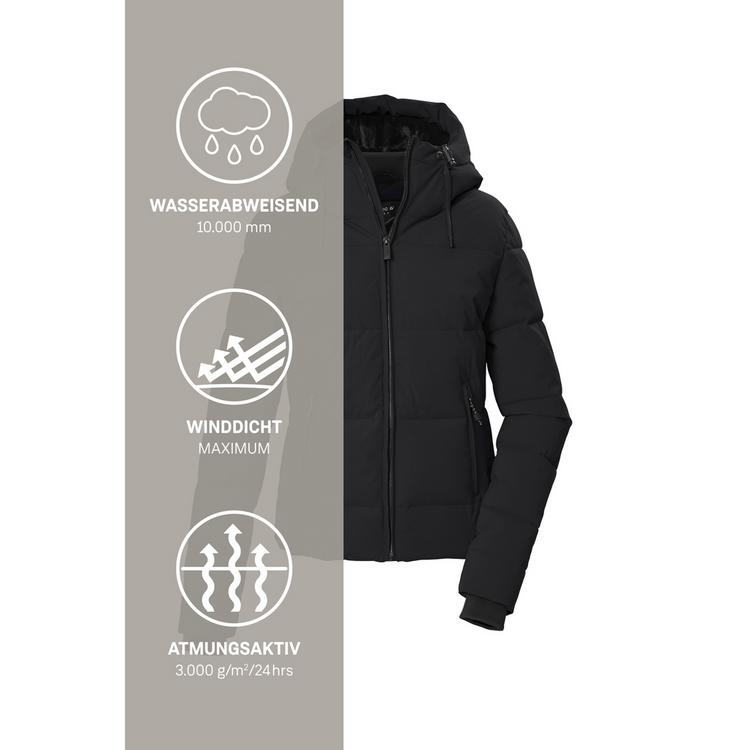 KILLTEC KILLTEC Stepppjacke mit Kapuze Softshelljacke Damen - Schwarz0110 - 4 | SportScheck