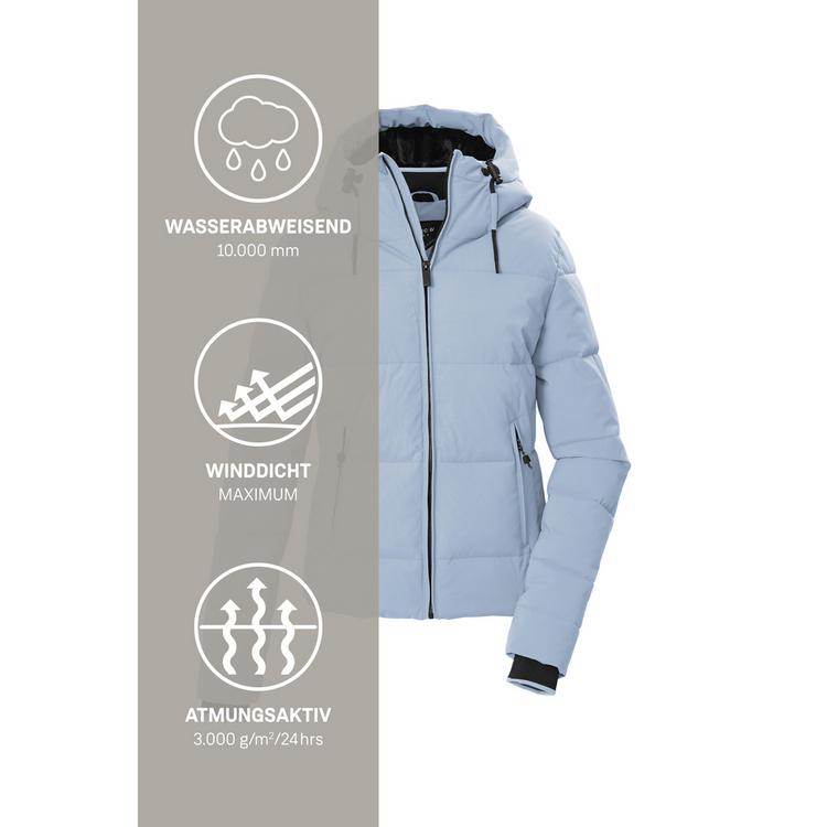 KILLTEC KILLTEC Stepppjacke mit Kapuze Softshelljacke Damen - Hellblau351 - 4 | SportScheck