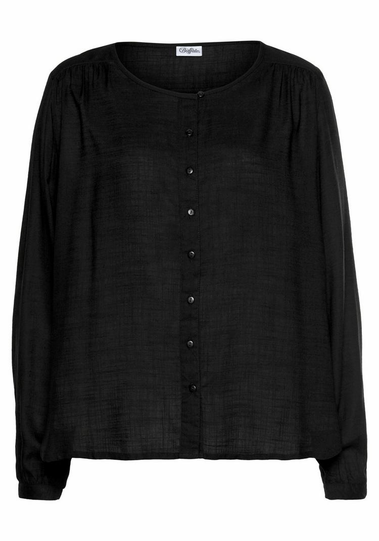 Buffalo Buffalo Schlupfbluse Langarmbluse Damen - schwarz - 0 | SportScheck