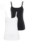 Vivance by Lascana Spaghettitop Spaghettitop Damen - schwarz - wei&szlig;