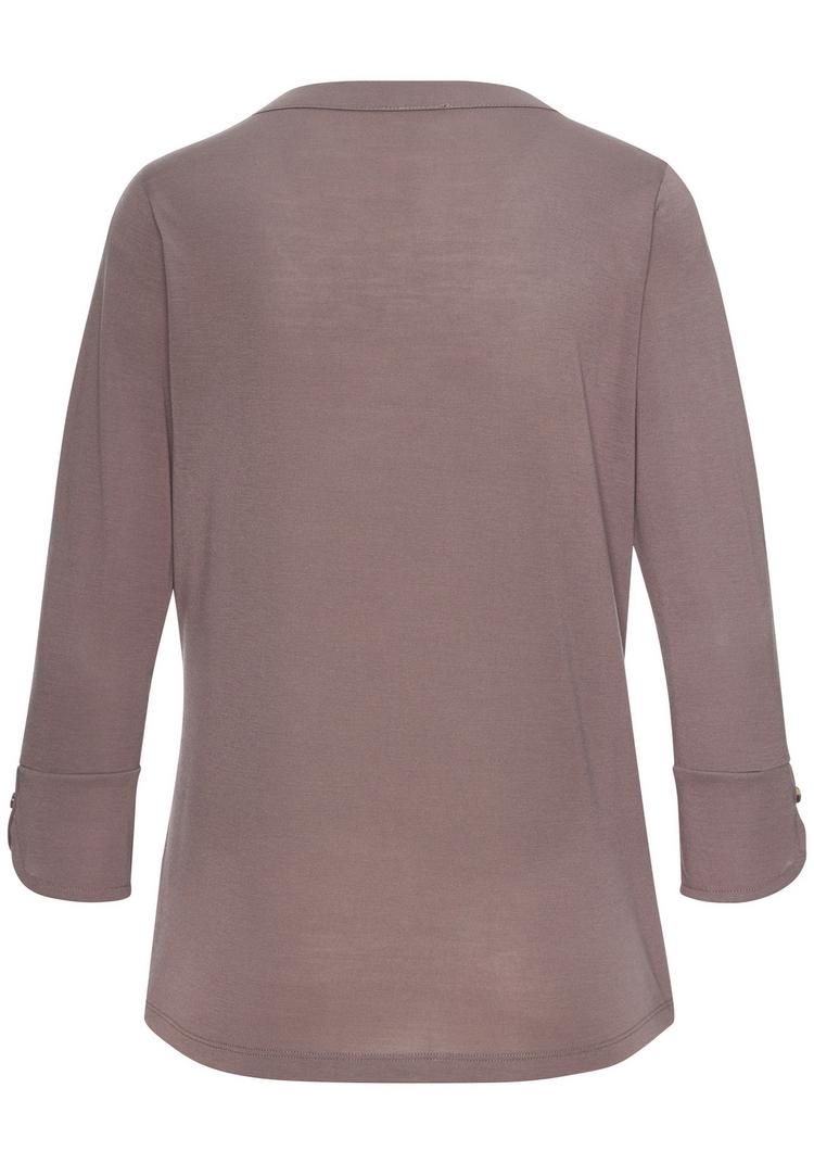 Lascana Lascana Blusenshirt Kurzarmbluse Damen - taupe - 0 | SportScheck