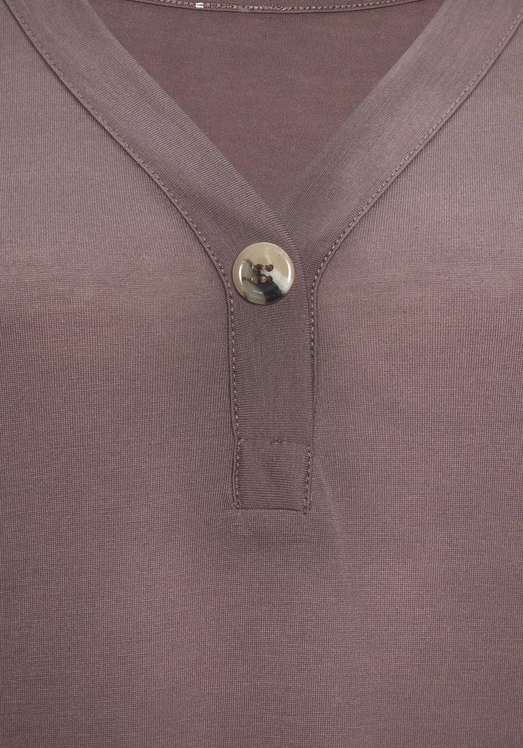Lascana Lascana Blusenshirt Kurzarmbluse Damen - taupe - 1 | SportScheck