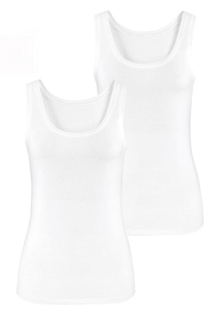 Vivance by Lascana Vivance by Lascana Tanktop Tanktop Damen - wei&szlig; - 0 | SportScheck