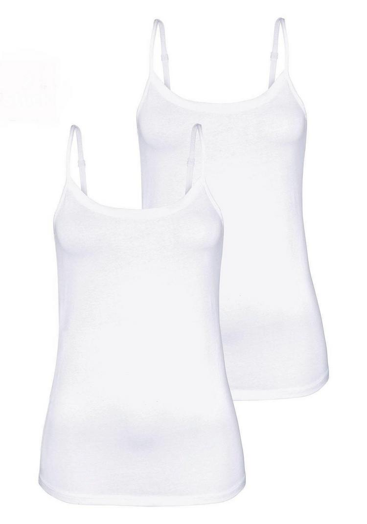 Vivance by Lascana Vivance by Lascana Spaghettitop Spaghettitop Damen - wei&szlig; - 0 | SportScheck