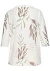 Lascana Blusenshirt Kurzarmbluse Damen - creme bedruckt