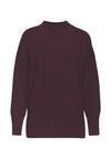 Lascana Stehkragenpullover Rollkragenpullover Damen - burgunder
