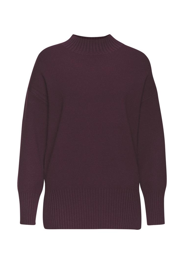 Lascana Lascana Stehkragenpullover Rollkragenpullover Damen - burgunder - 0 | SportScheck