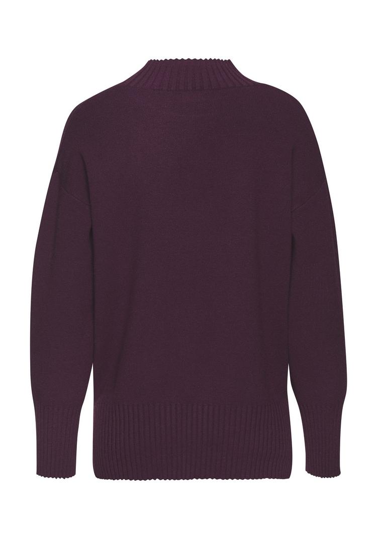 Lascana Lascana Stehkragenpullover Rollkragenpullover Damen - burgunder - 0 | SportScheck