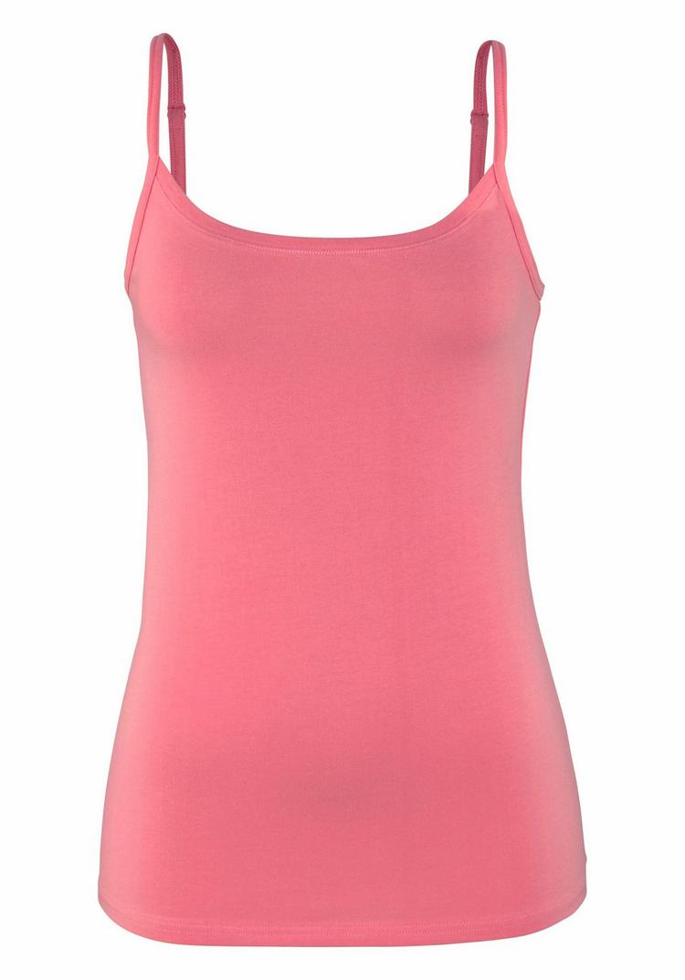 Vivance by Lascana Vivance by Lascana Spaghettitop Spaghettitop Damen - apricot - wei&szlig; - 2 | SportScheck
