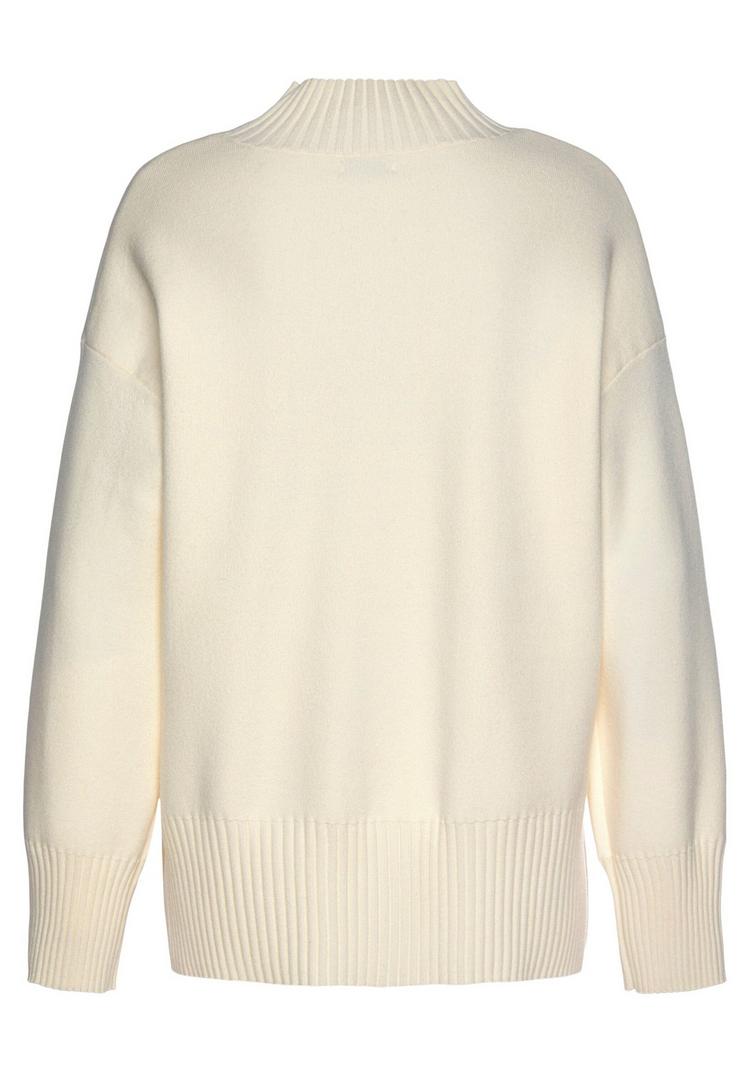 Lascana Lascana Stehkragenpullover Rollkragenpullover Damen - hellbeige - 0 | SportScheck