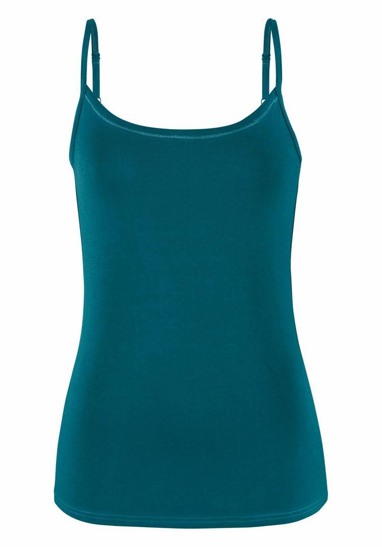Vivance by Lascana Vivance by Lascana Spaghettitop Spaghettitop Damen - petrol - schwarz - 2 | SportScheck