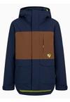Ziener ALIM-Z Skijacke Jungen - dark chestnut ripstop