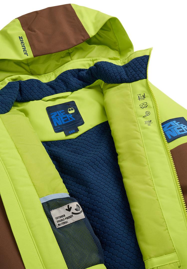 Ziener Ziener AGIMO-Z Skijacke Jungen - dark chestnut ripstop - 1 | SportScheck