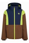 Ziener ABBE-Z Skijacke Kinder - dark chestnut ripstop